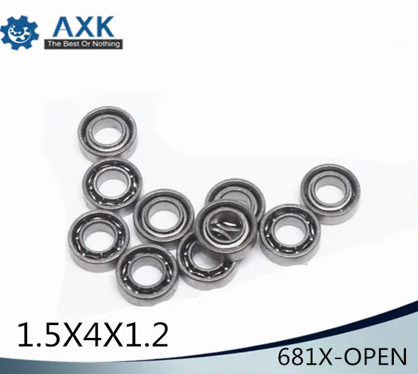 681X-OPEN Ball Bearing 1.5*4*1.2 mm 5PCS ABEC-1 Non Standard 681X Deep Groove Bearings 681 X OPEN