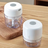 2027 250ml Mini Rechargeable Garlic Chopper Meat Grinder Durable and Sturdy Suitable for Crushing Garlic Chili Onions Minced Mea 2