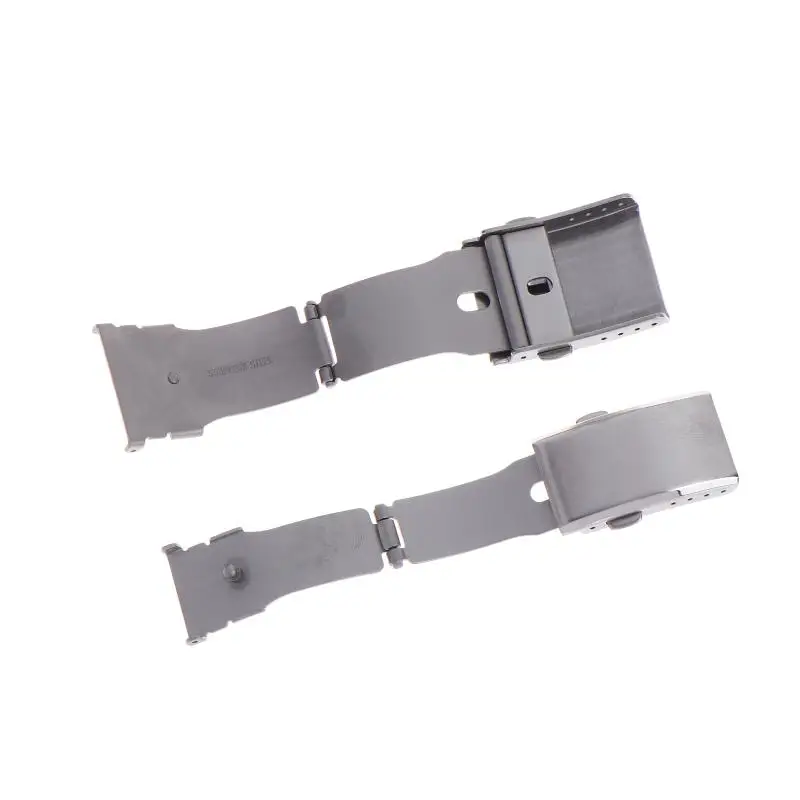 16/18/20/22MM 316L Edelstahl Gebürstete Faltschließe mit Doppelverriegelung und Druckknopf, Ausziehbare Verstellbare Uhrenarmband-Schnalle – Detail 3