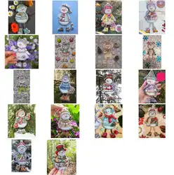 Counted Cross Stitch Kit, Snowman Fridge Magnet, Home Fun, Package Greeting, Needlework, Counted Kits, New Style