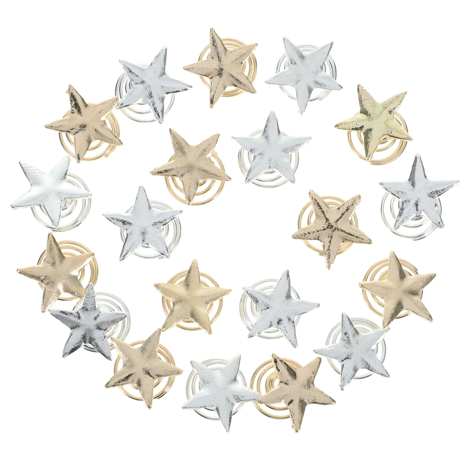 

20 Pcs Hair Clips for Girls Star Spiral Spring Screw Bridal Hairpins Tool Shape Bride Child