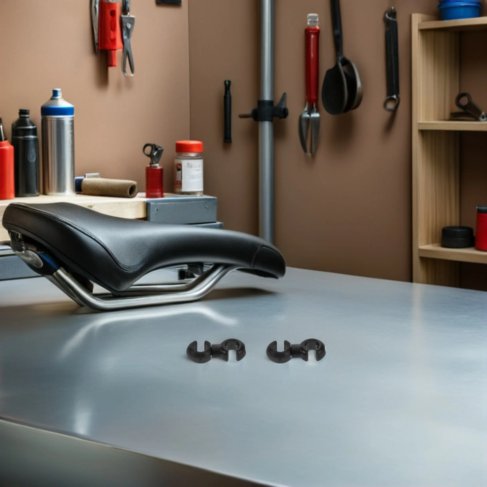 

100Pcs Bicycle Cable Clips Wire Guide Clamp Fastener for Brake Shift Line Organization Bike Cable Management Clips Mounting