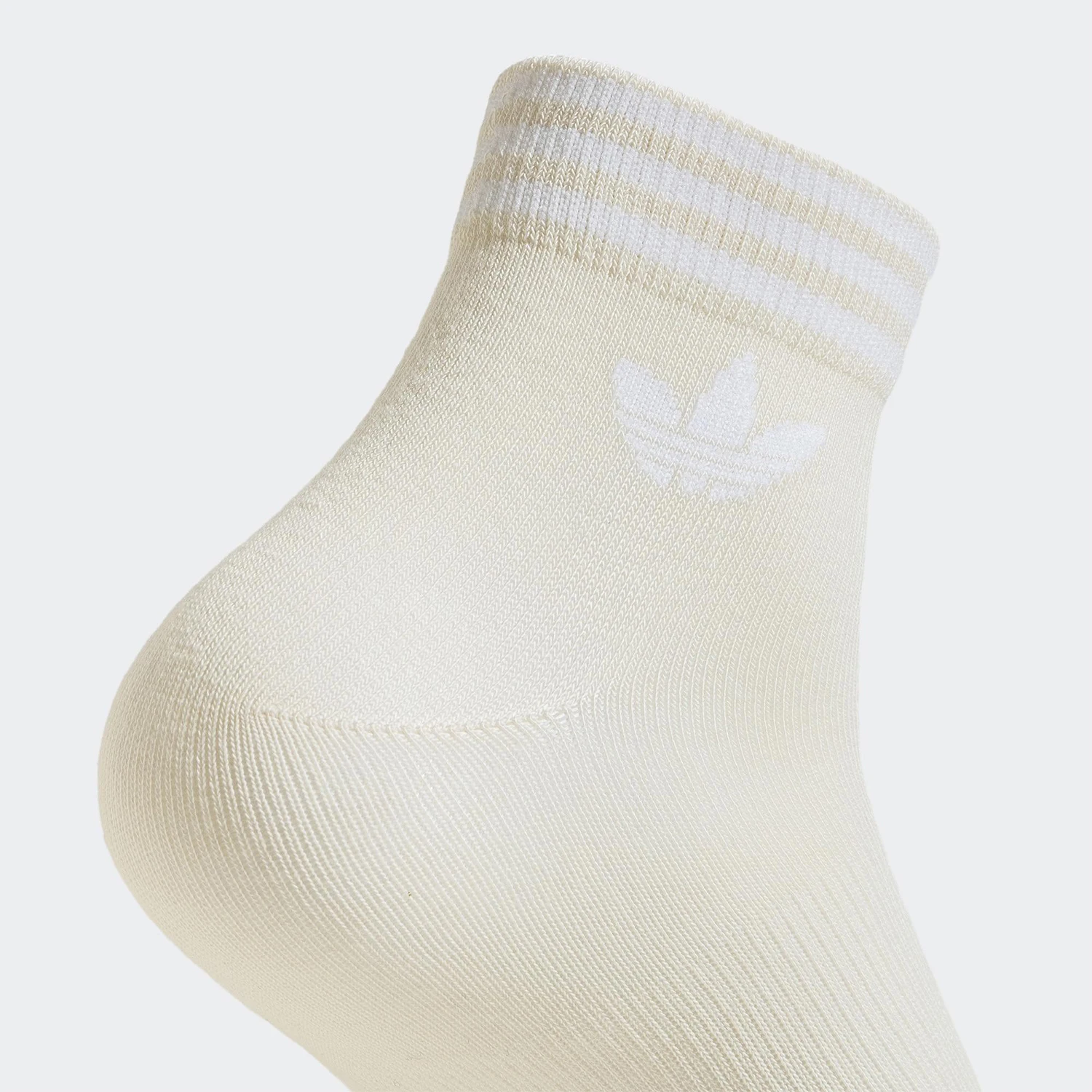 Adidas genuine clover men's and women's mid cut wear-resistant running socks three pairs set KA9264