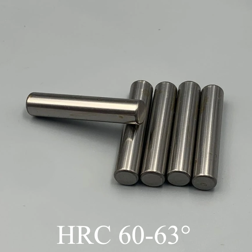 100PCS OD 2/3/4/5/6/7/8/9/10mm 15mm 20mm 25mm-30mm Length HRC63 Bearing Steel Cylinder Needle Locating Roller Dowel Parallel Pin