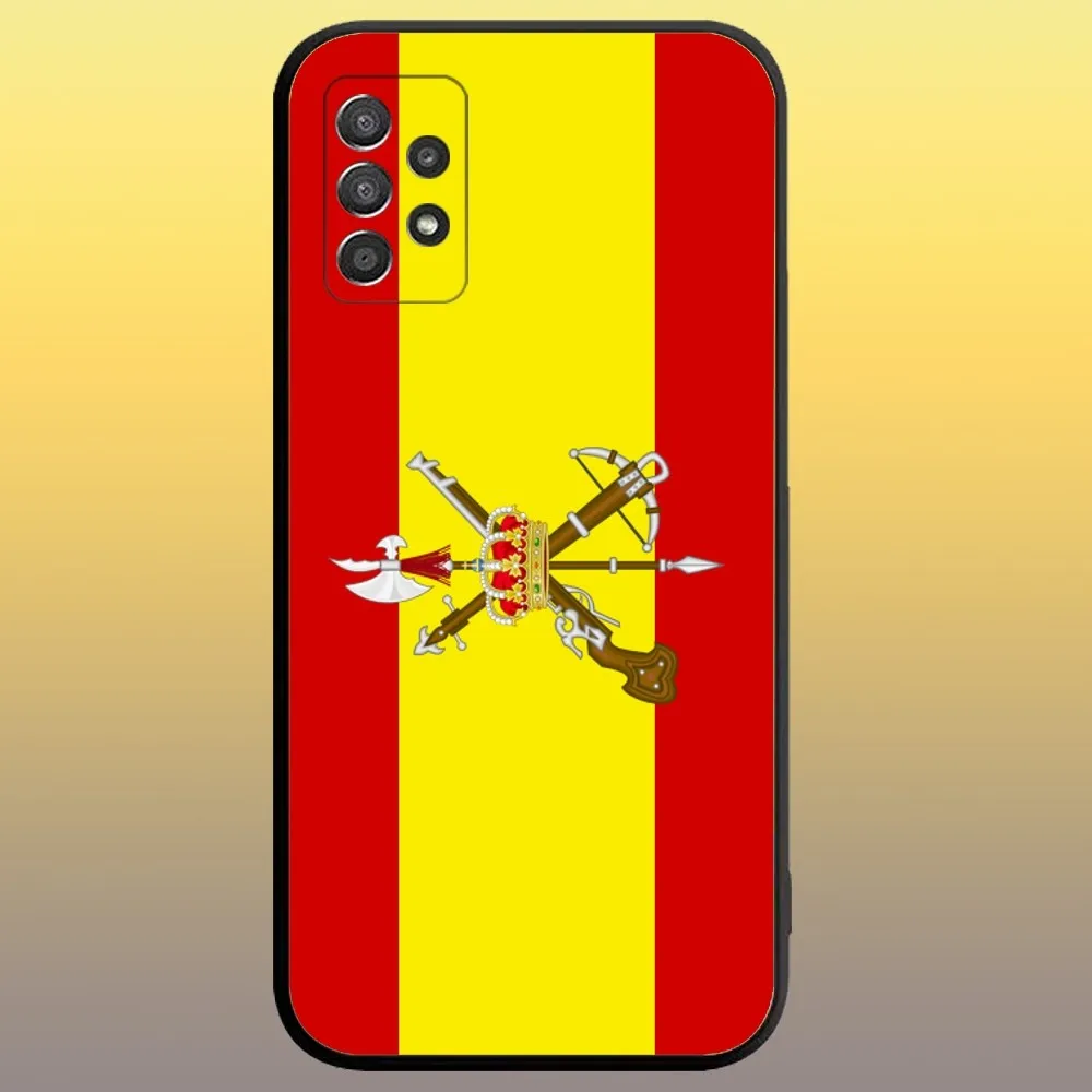 Spanish Legion Phone Case for SamsungA 91,80,73,72,71,70,53,52,51,42,41,40,32,31,30,22,21,20,13 S 4G 5G Soft Black Case