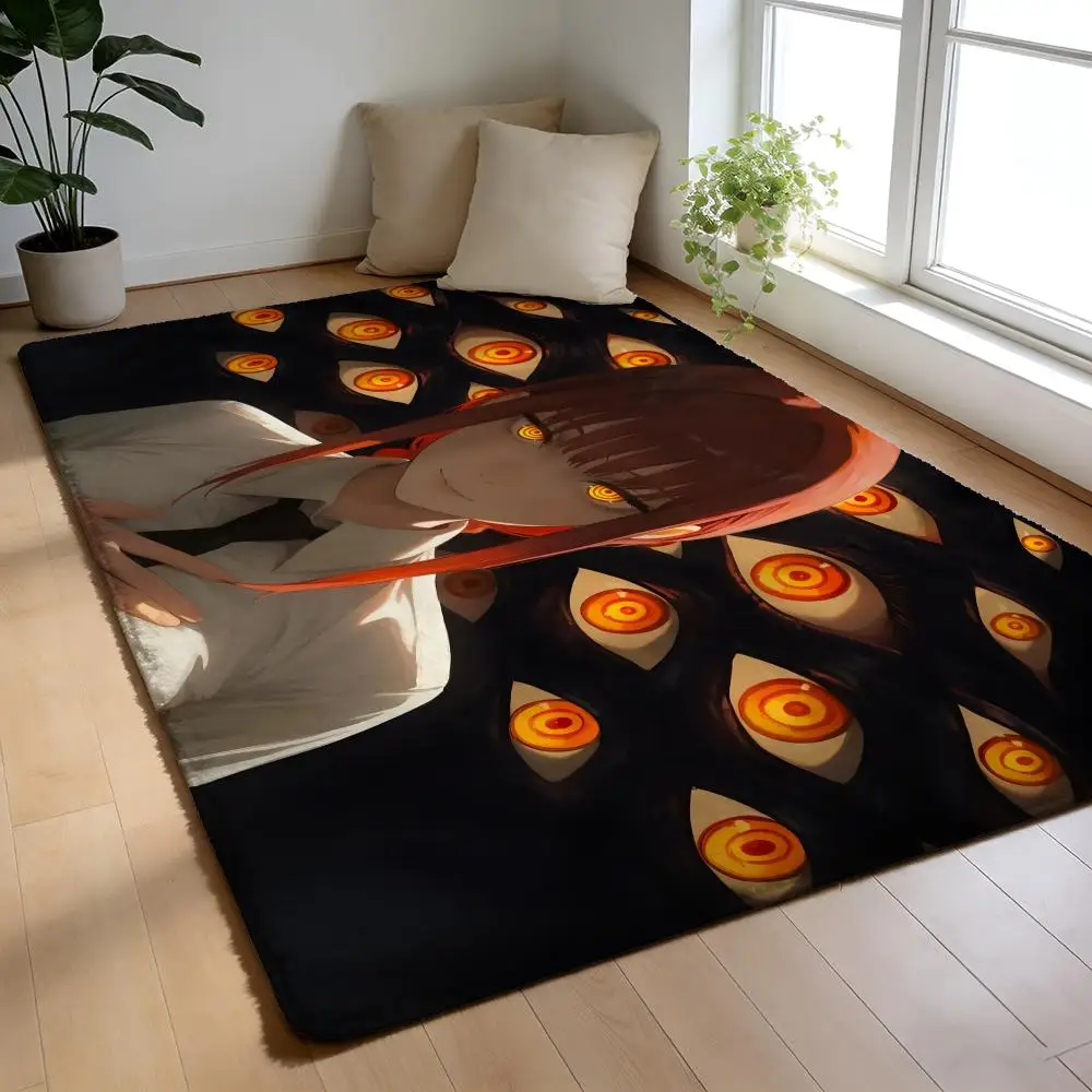 

Floor Mat Soft Flannel Rug Non-Slip Absorbent Mat for Bathroom Bedroom Home Decor Hot Anime C-Chainsaw M-Man