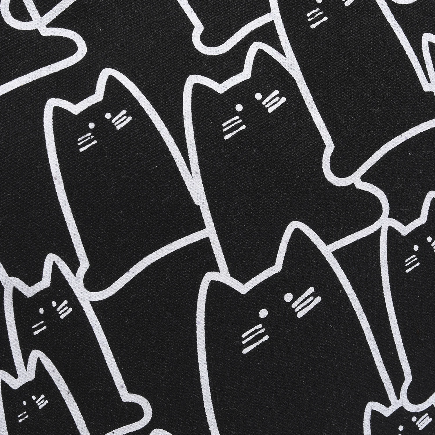Leinwand-Handtasche für Frauen, 2023, modisch, niedliche Katze, Messenger-Taschen mit Reißverschluss, Designer-Tasche, Damen-Cartoon-Schulter-Shopper-Taschen – Detail 10
