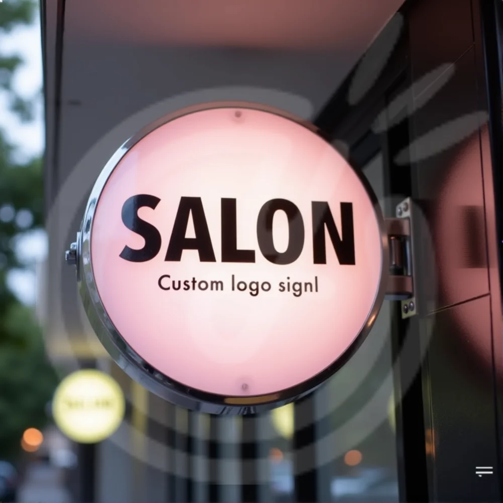 Custom LED Light Box for Outdoor Business Sign Waterproof Acrylic Double Sided Storefront Wall Mounted Signage