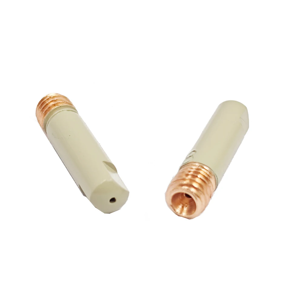 MB-15AK/14AK Welding Contact Tips new coating protect 25mm M6 Gas Nozzle Tip 0.8mm-1.2mm MIG Welding Torche Welding Tool Parts