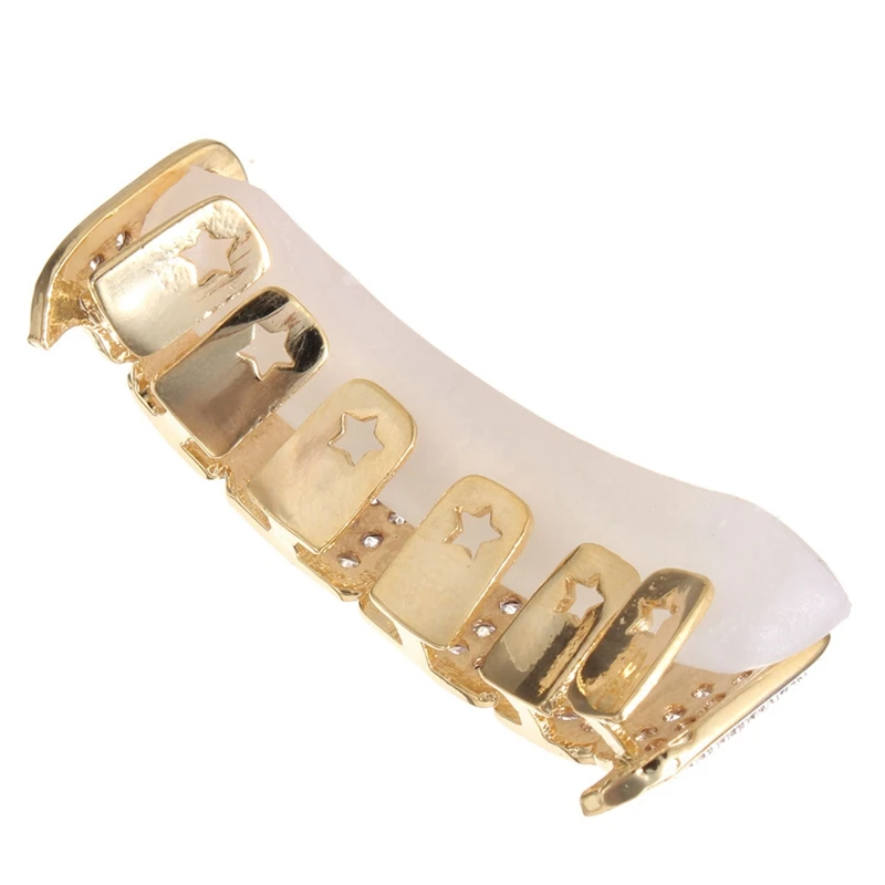 2 Set Top And Bottom Grillz Mouth Teeth High Quality - Gilded Gold Color & Silvering Silver Color