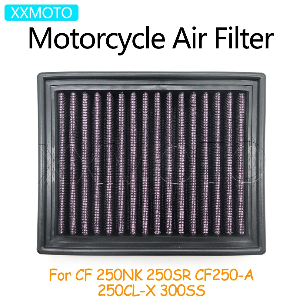 For CFMOTO 250NK 250SR CF250-A 250CL-X 300SS Motorcycle 250 NK SR Air Filter Intake Cleaner System Engine 250 CA CLX Accessories