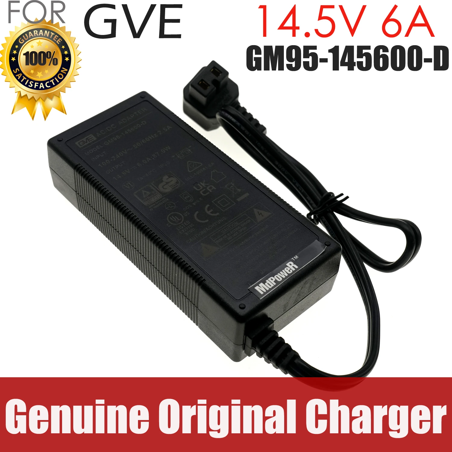 

Genuine GVE GM95-145600-D AC DC Adapter Car Refrigerator Charger 14.5V 6A 87W 12/24V for MCD65 MCD50 LC30 DU75-DZ Power Supply