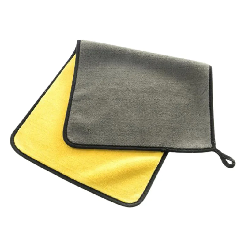 Absorbent Coral Pile Towel for Car Wash, Super Fine Fiber, Thickened, 500g/㎡, 10 Pcs, 20 Pcs