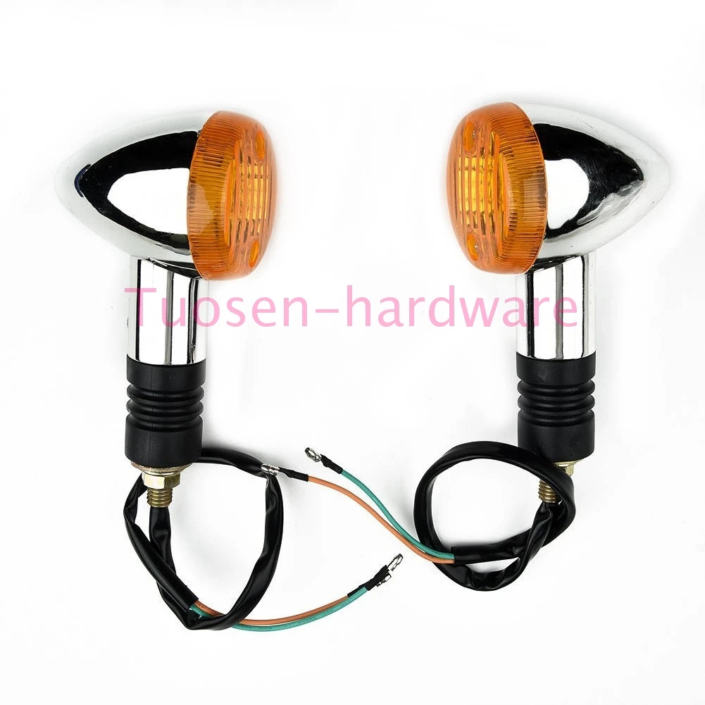 2× Motorcycle Turn Signals Light Retro For Kawasaki Vulcan VN 750 800 900 1500 1600 1700