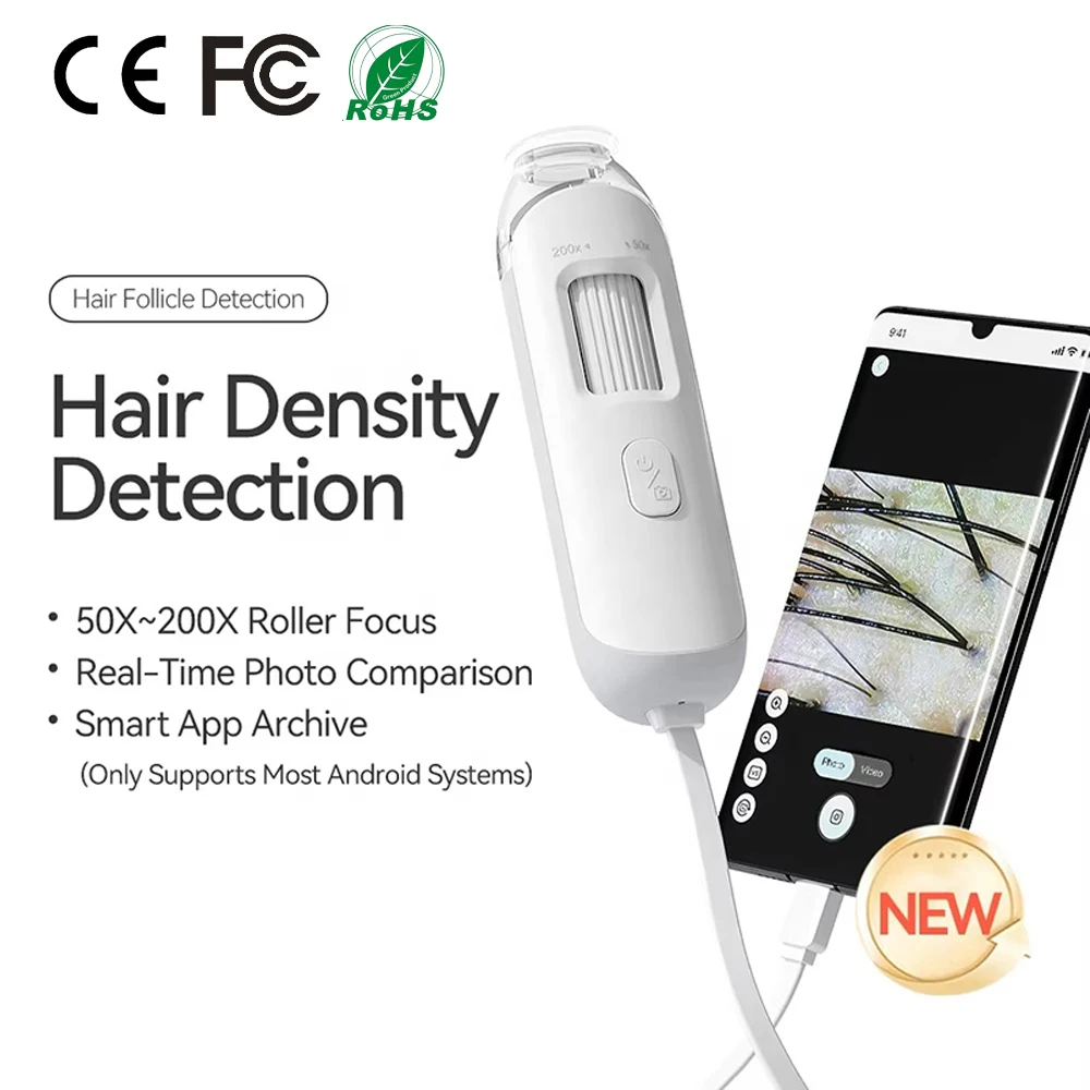 Scalp Detection Device For Home Amateur Use High cost Performance Authentic 200 X Magnifier Skin Analyzer Machine USB Connection