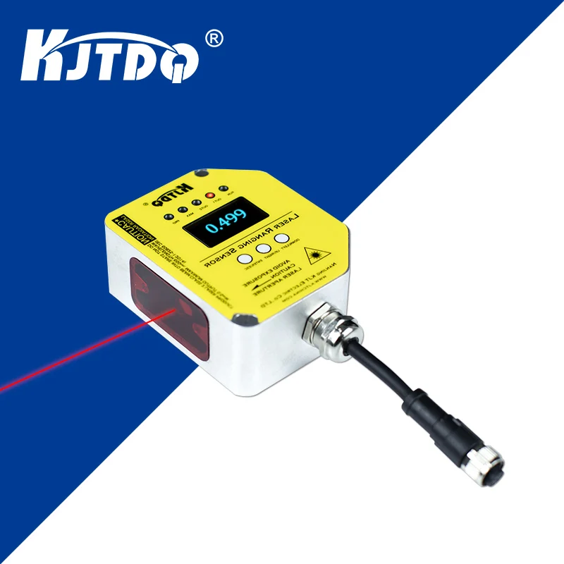 KJT TLS-05C High Frequency  5m OLED Digital Display Measurement Laser Displacement Sensor with Analog Output PNP NPN Switch