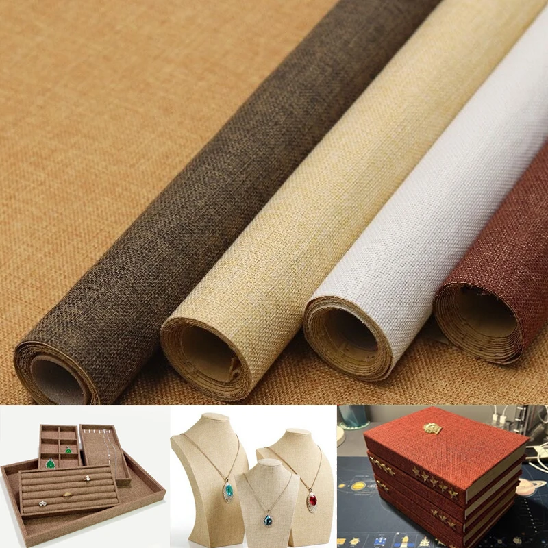 주얼리 카운터용 접착식 린넨 원단, 배경 천, DIY 가구 리노베이션 패치, 원단 TJ21957, 145x50cm