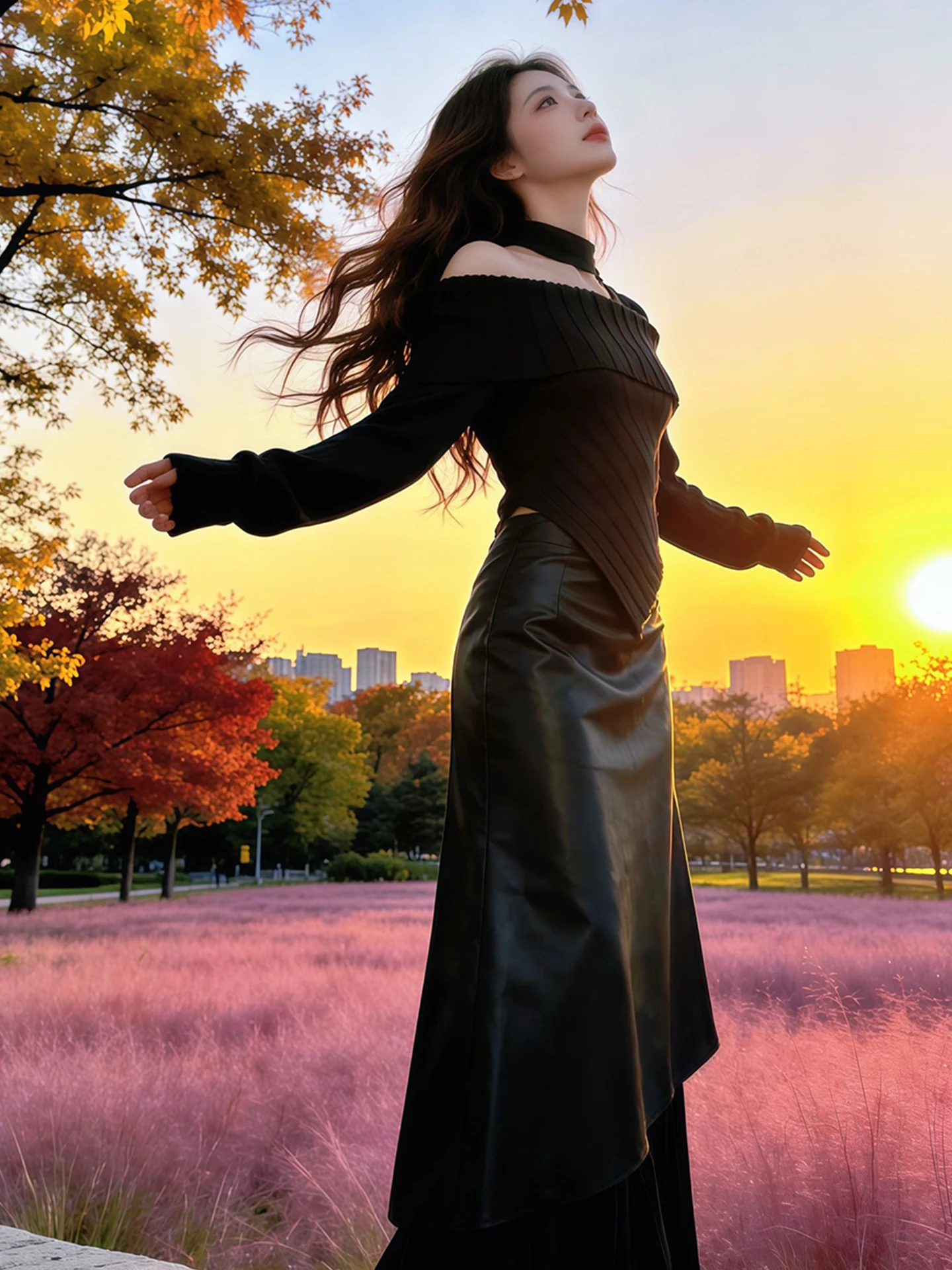 

Комплект из укороченного свитера и юбки с высокой талией для женщин больших размеров: модный весенний вязаный костюм с открытыми плечами