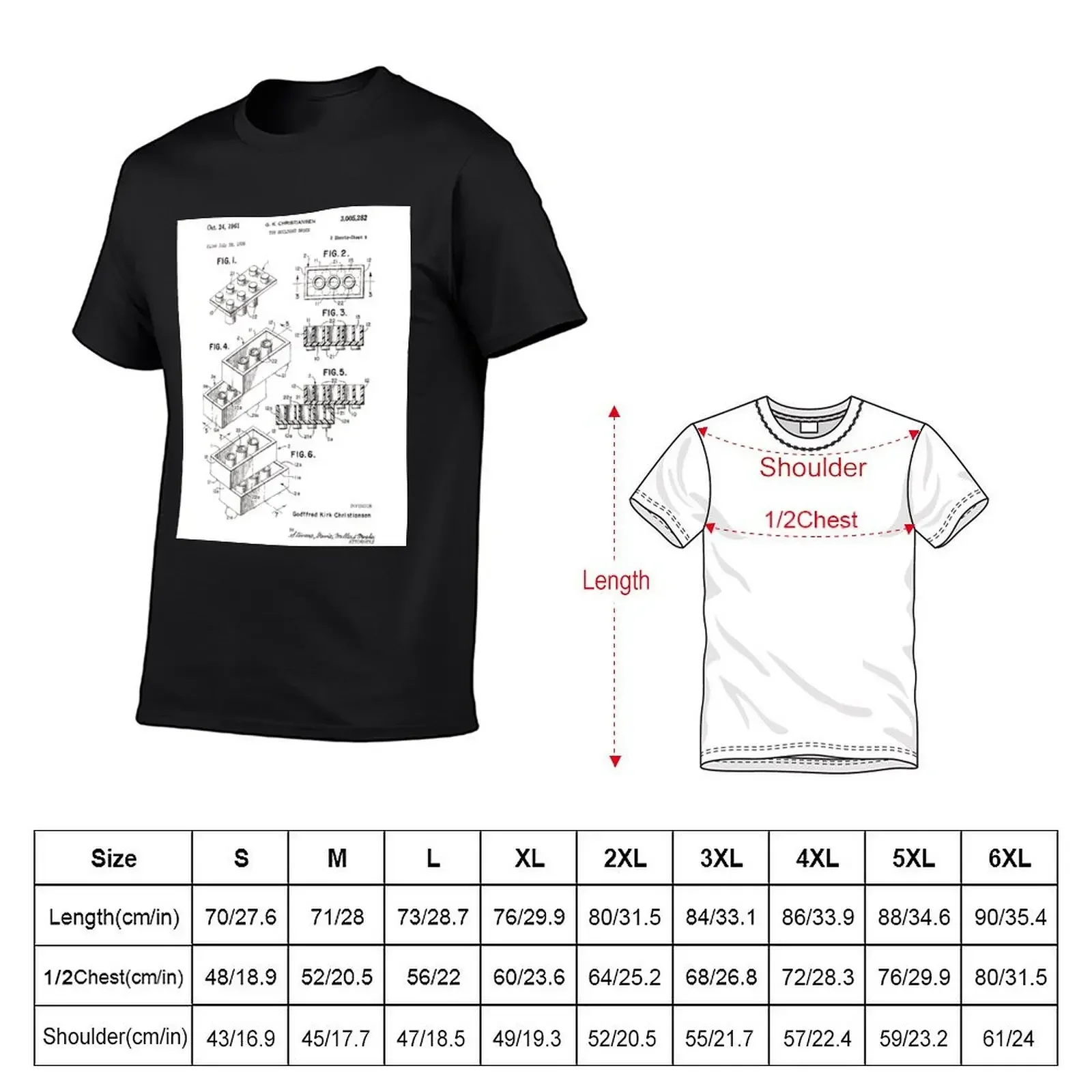 Toy Building Block T-Shirt boys whites cotton graphic tees quick-drying fruit of the loom mens t shirts