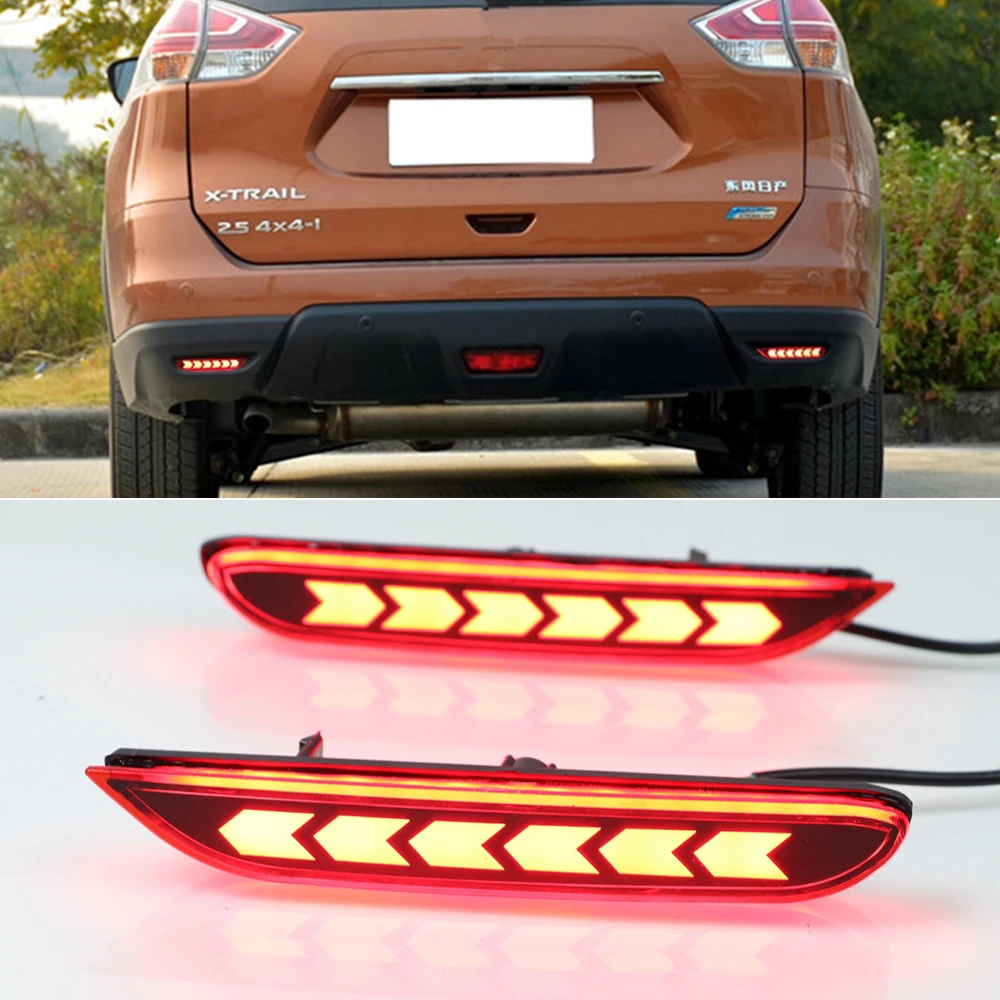 

New！ For Nissan Qashqai X-trail Teana Altima Led Brake Light For Infiniti Q50 Q70 QX30 QX80 Rear bumper Reflector Driving Fog La