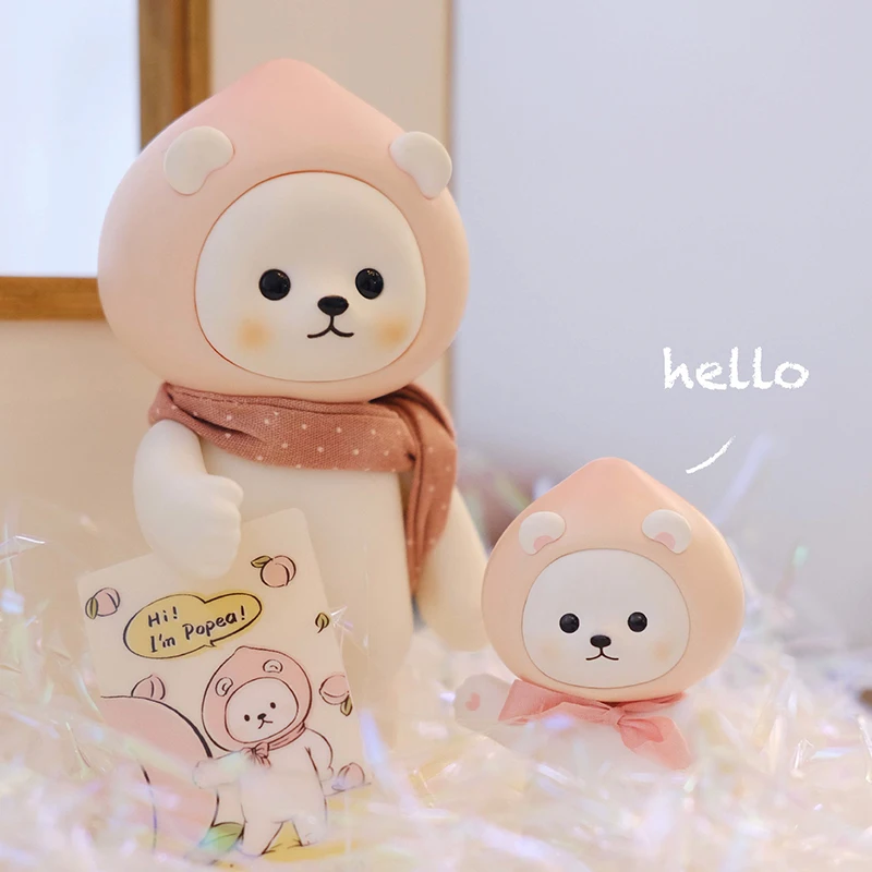 

Planet Bear Series Mini Popea Original Action Figure Cute Doll Kawaii Model Tabletop Decoration Gift For Girlfriend