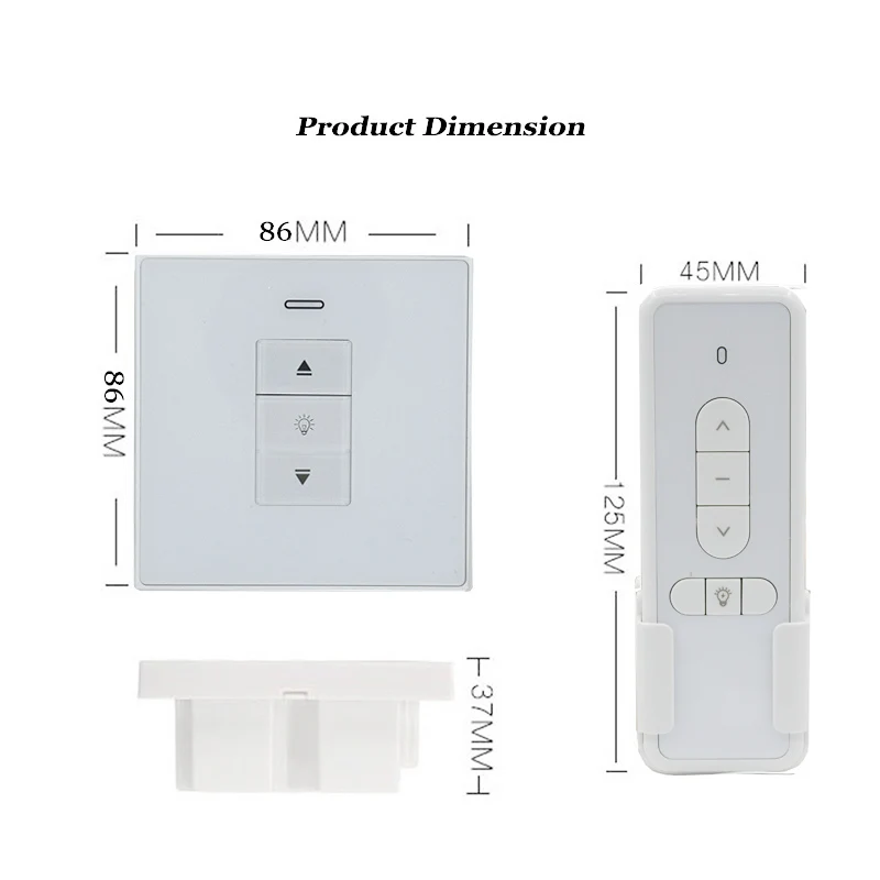 AC 110V 230V to DC 24V Transformer Electric Window Opener Switch Curtain Blinds Controller Light Output Port Optional Remote