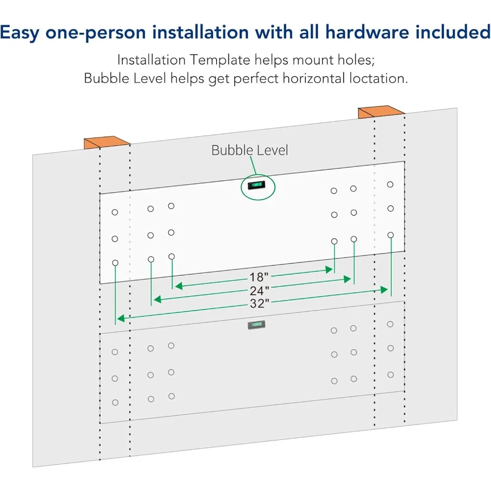 Set of 2 Wall-Mounted Floating Shelves, 1x4ft, 12x48 inches, Black Garage Storage Rack