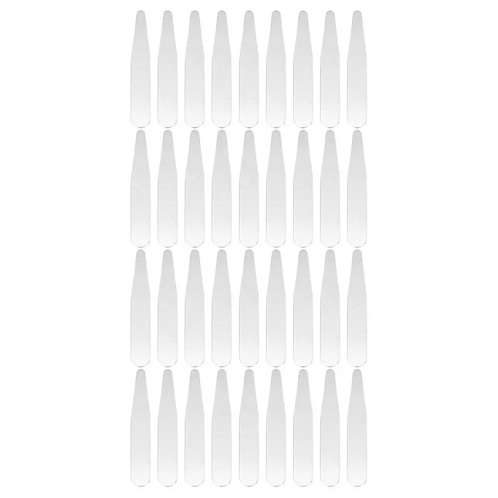 36 szt. Podkładek do kołnierzy męskich koszul ze stali nierdzewnej, zapobiegające zaciągnięciom, idealne dopasowanie do kołnierzy koszul wizytowych.