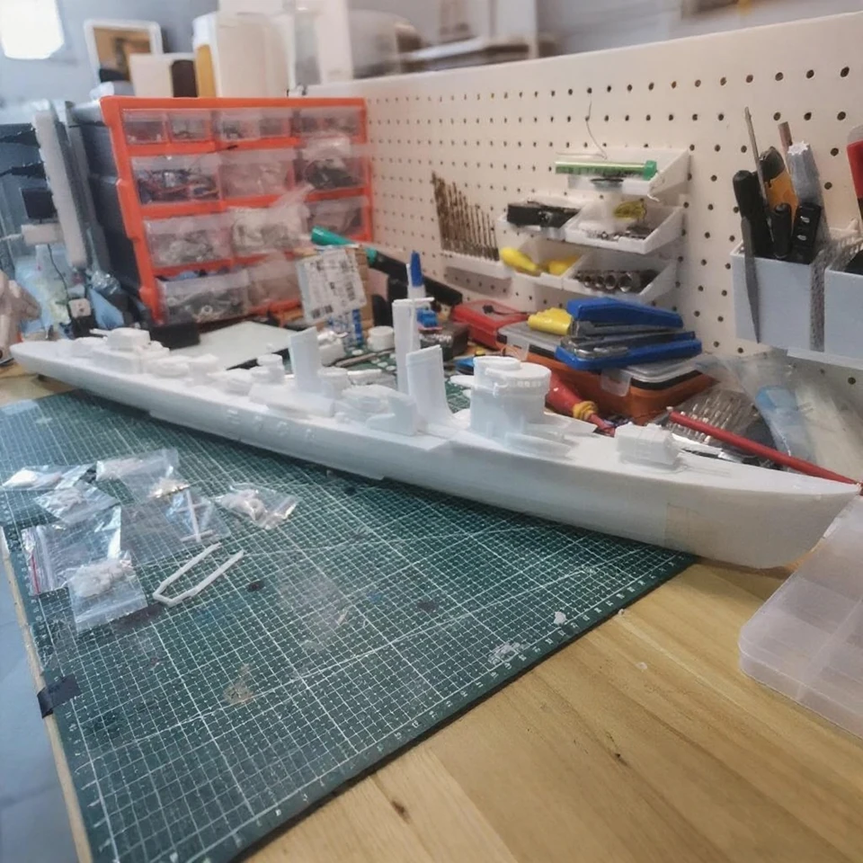 1/144 RC Ship 82cm 3D Printed Warship Model Kit