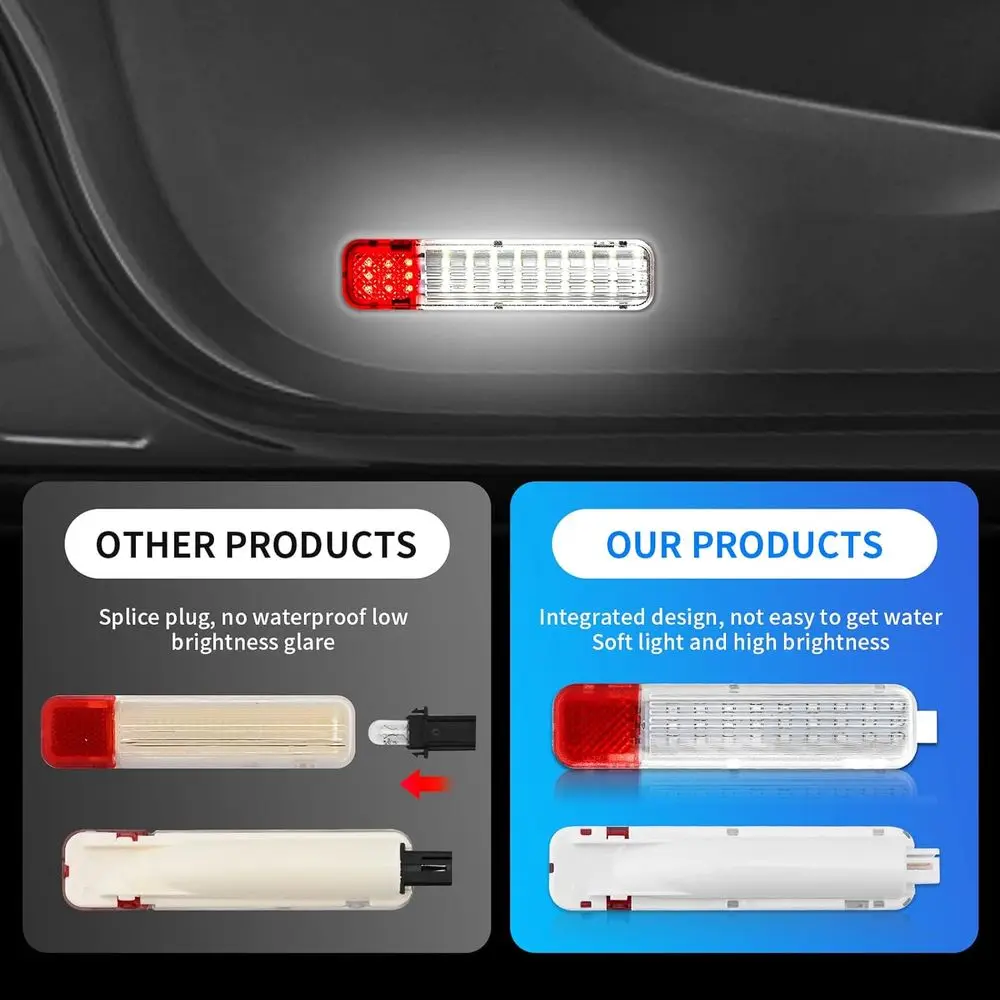 لوحة الباب الداخلي LED مجموعة ضوء لافت للانتباه لسيارة تشيفي جي إم سي سيلفرادو سييرا 1500 2500 3500 سوبربان تاهو أفالانش يوكون XL #6