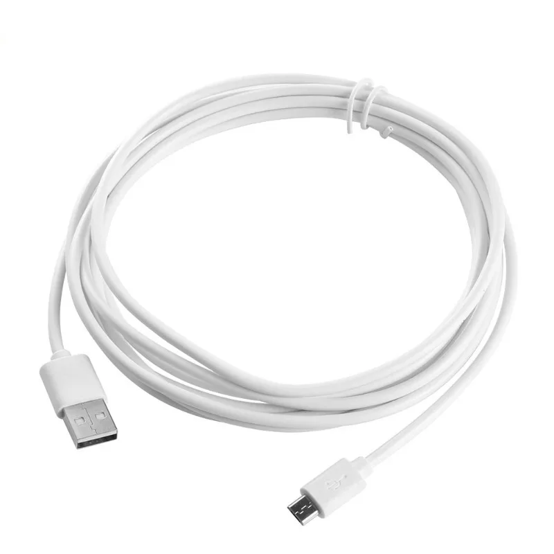 Cable de alimentación USB de 3m para cámara inteligente IP, wifi, Micro USB, Android, cargador de teléfono móvil