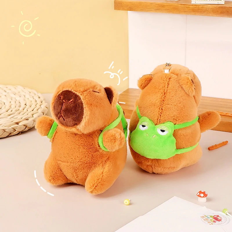 Capivara de pelúcia infantil, brinquedo kawaii, bichos de pelúcia, presente, novo