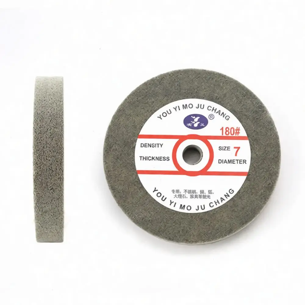 8 Inch Nylon Fiber Polishing Wheel For Yongpin Bench Grinder Abrasive Buffing Disc Metal Burr Removal Finishing Tool