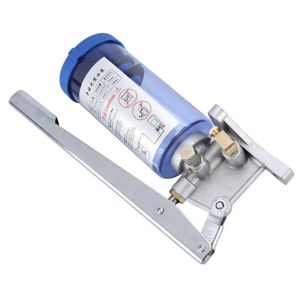 LSG-05 Manual Grease Pump - Hand Operated Lubricator with 6mm Outlet & 500CC Thick Oil Capacity