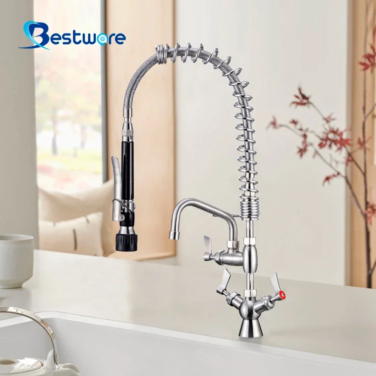 Kitchen Sink Pre-rinse Units Water Filter Sanitary Ware Wasserhahn Messing Assay Black Hot And Cold Faucet