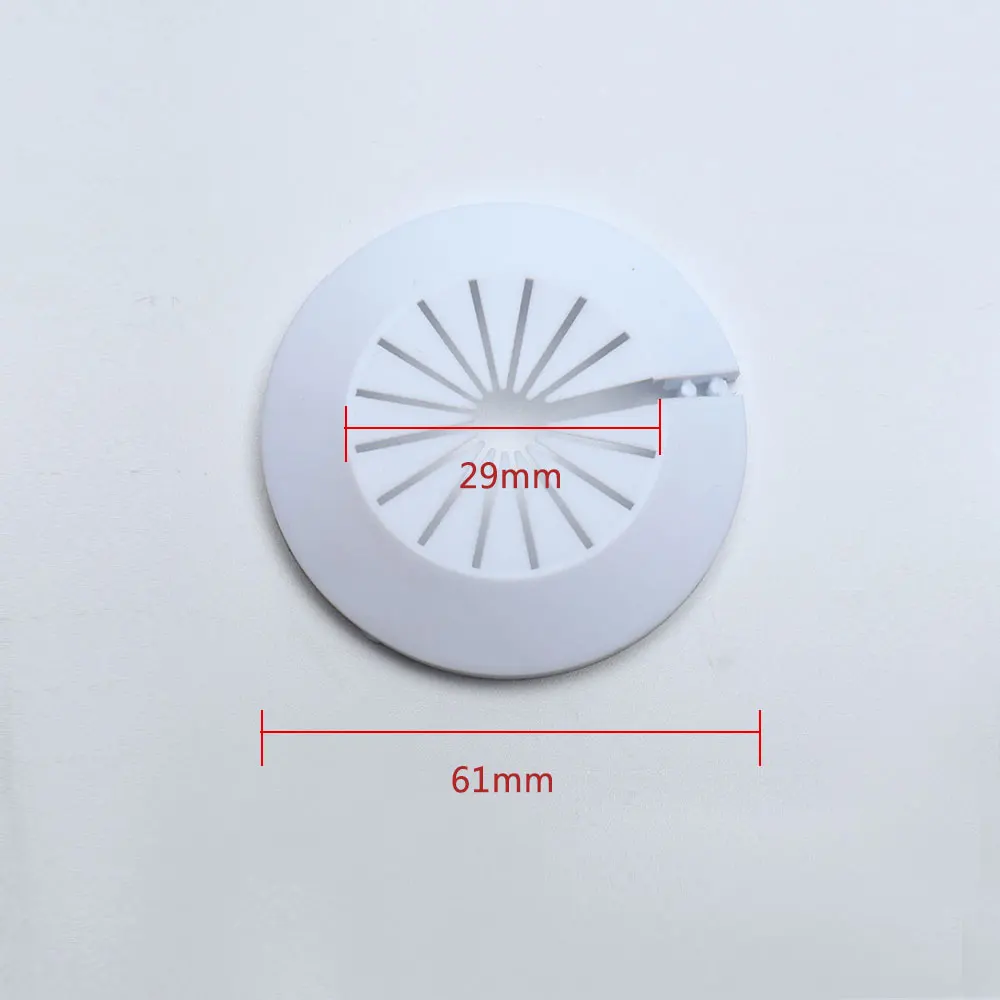 2pcs Plastic Wall Hole Duct Cover Shower Faucet Angle Valve Pipe Plug Decoration Cover Snap-on Plate Kitchen Faucet Accessories