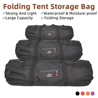 Bolsa de almacenamiento de viaje multifuncional para acampar al aire libre, bolsa de almacenamiento impermeable para equipos al aire libre de gran capacidad, bolsa de lona plegable
