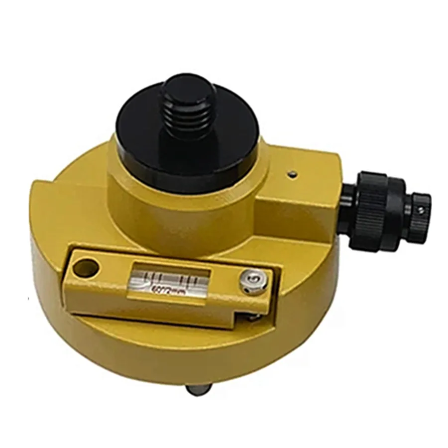 

Yellow Rotating Adapter for Prisms GPS Surveying With MIRRORED Optical Plummet 5/8"x11 Mount