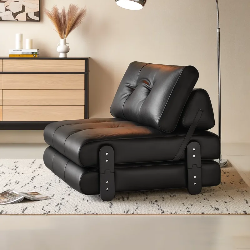 Jenga Armchair Minimalism Bauhaus Style Living Room Retro Aesthetic Furniture Single Person Leather Sofa Chair Customizable