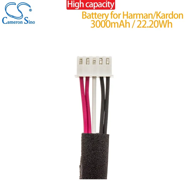 Akumulator głośnikowy CS do Harman/Kardon Go Play Go Play Mini GO + Play pasuje do CP-HK06 GSP1029102 01 3000mAh/22.20Wh li-polimer 7.40V