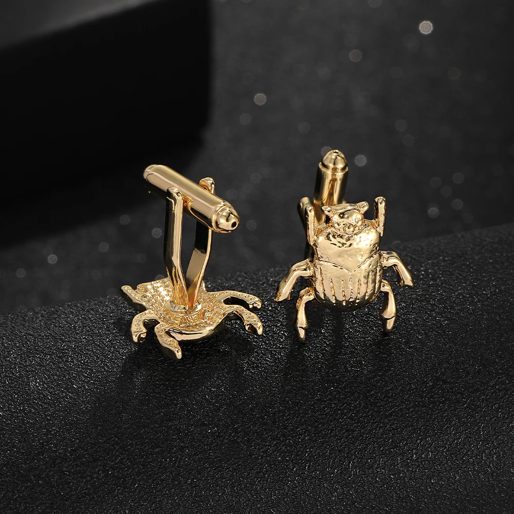 Mens Insect Collection Cufflinks Personality Long-Horned Beetle Cerambycidae Button Gemelos For Suit Shirt Jewelry