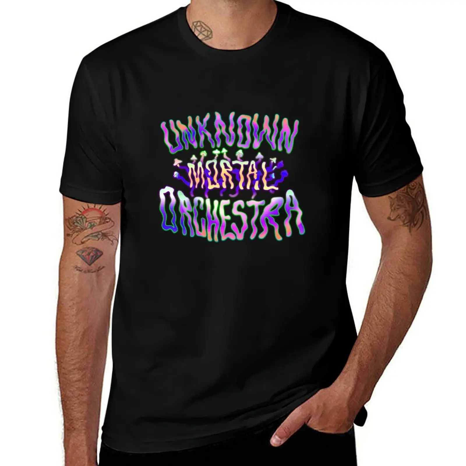 Unknown Mortal Orchestra Shrooms Purple T-Shirt Plus Size Loose Short Sleeve Top