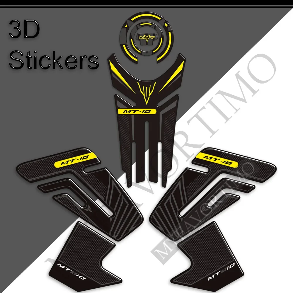 Motorcycle Tank Pad Stickers For Yamaha MT10 FZ10 FZ MT - 10 MT-10 SP Grips Gas Fuel Oil Kit Knee Protector Hyper Naked Decals