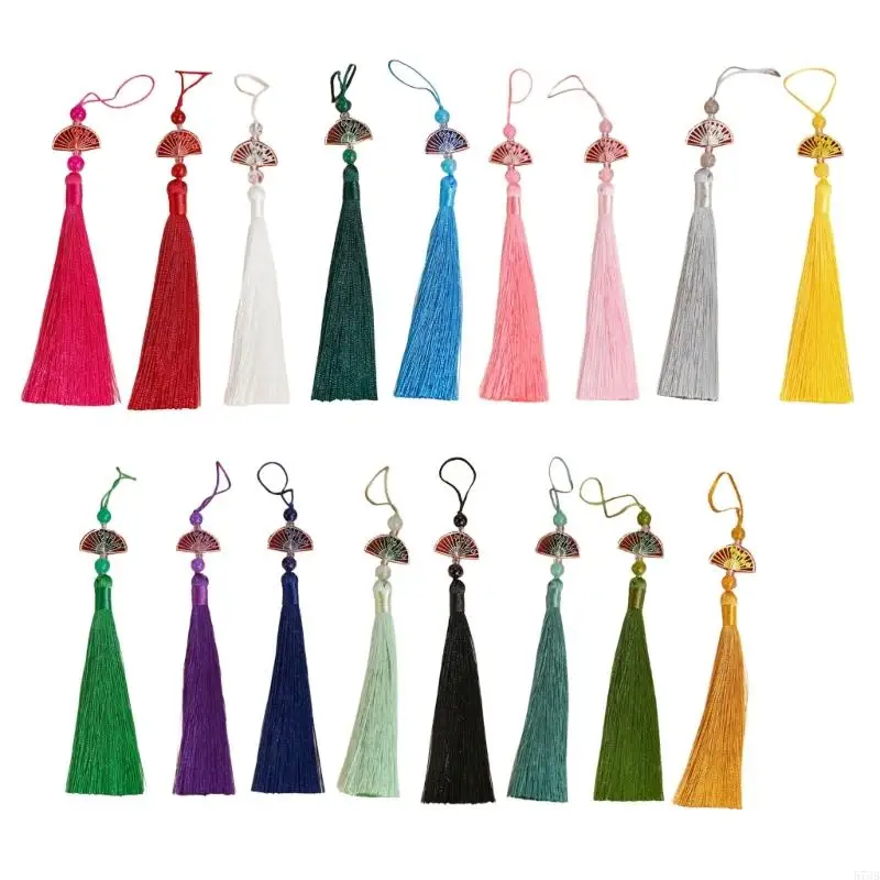 573B Multipurpose Handmade Han Fu Accessory Featuring Luck Fan Tassels Accessory for Festivals And Daily Casual Wear