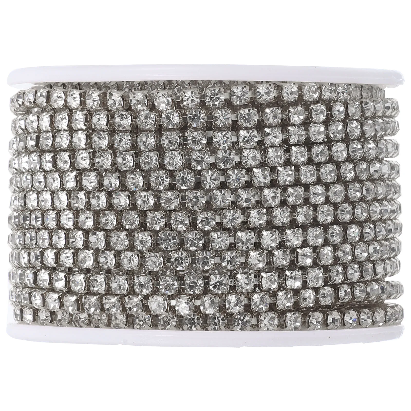 

Rhinestone Base White Rhinestone Close Chain SS12 Clothes Decorative Craft DIY Jewelry Making Chain Elastic Band