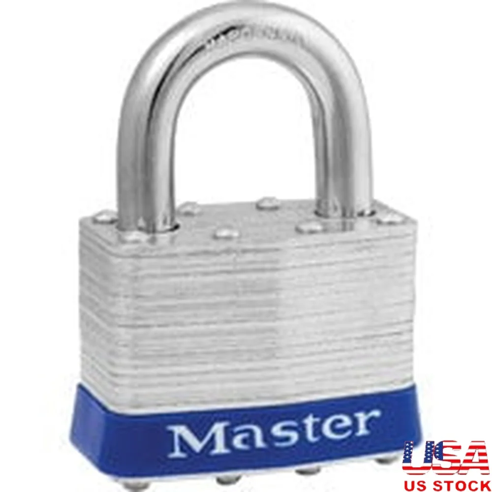 

Rekeyable Padlock 2 Inch Laminated Steel Body Hardened Boron Alloy Shackle Keyed Alike Applications Dual Ball Bearing Locking