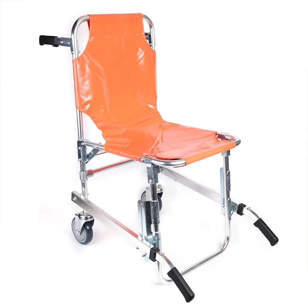 350lbs EMS Stair Climbing Chair Foldable Stair Lift Wheelchair Ambulance Firefighter Evacuation Use for Elderly Disabled