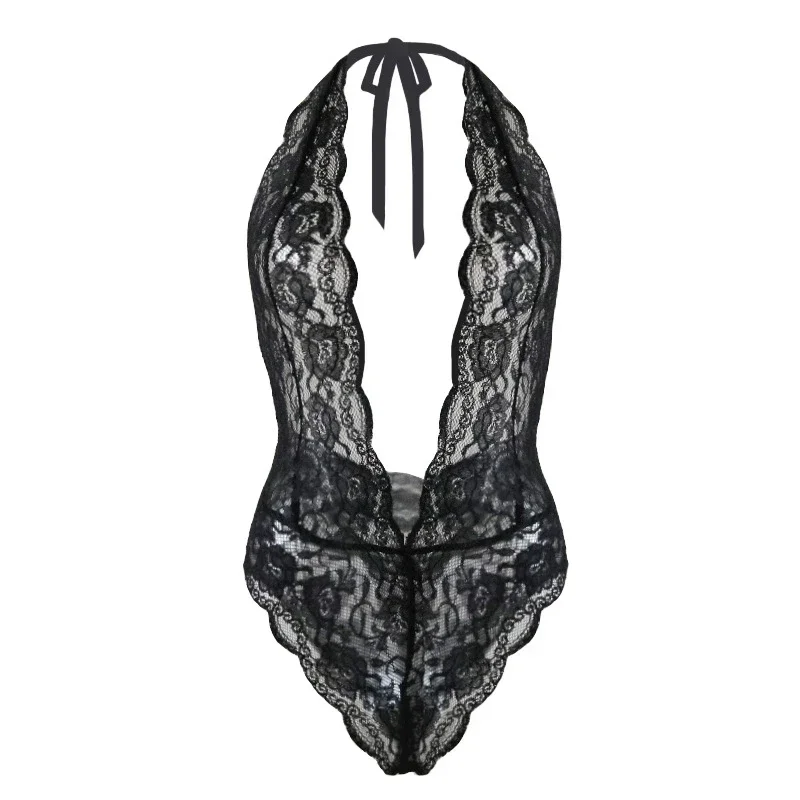 Plus size Sexy Lace Lingerie Women Erotic Open Crotch Underwear Sexy Costumes Teddy Porn Sex Lenceria Mujer Temptation Corset