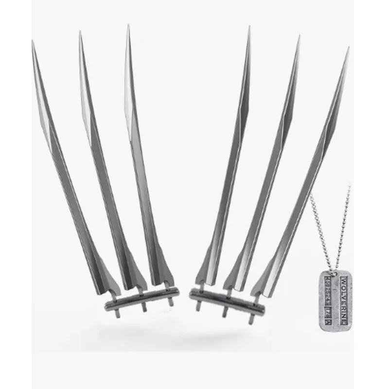 Sky02 هالوين الذئب الصبي مخلب كوس الدعامة ولفيرين الصبي معلقة علامة مخلب قلادة الدعامة Weapon88Li #