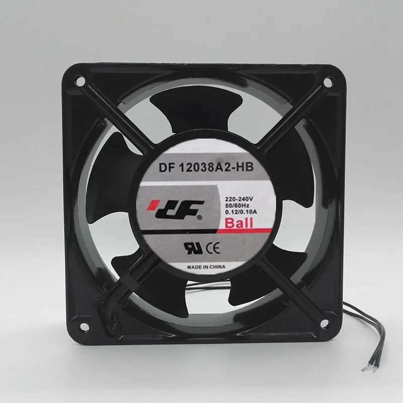 

DF12038A2-HB AC 220V 0.12/0.10A 120x120x38mm 2-Wire Server Cooling Fan